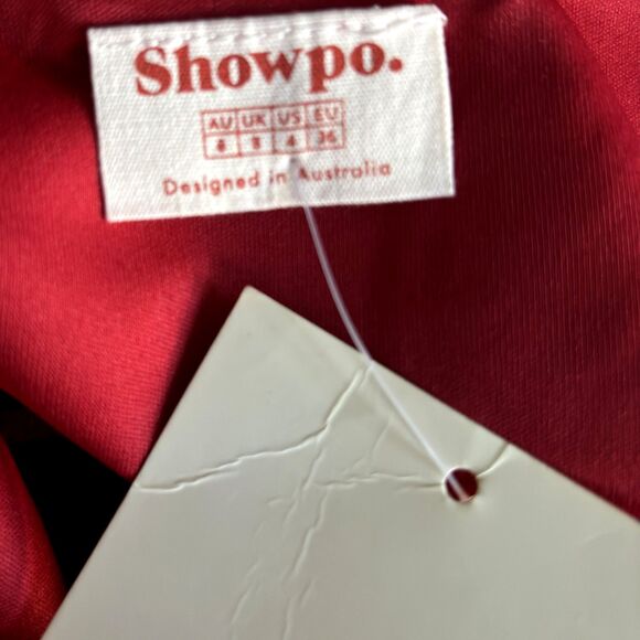 Stunning Red Love Dress Size 4 Elegant Holiday Party Mini Dress with Front Slit - Picture 6 of 7